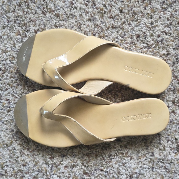 Jimmy Choo Patent Leather Sandals - Picture 9 of 11